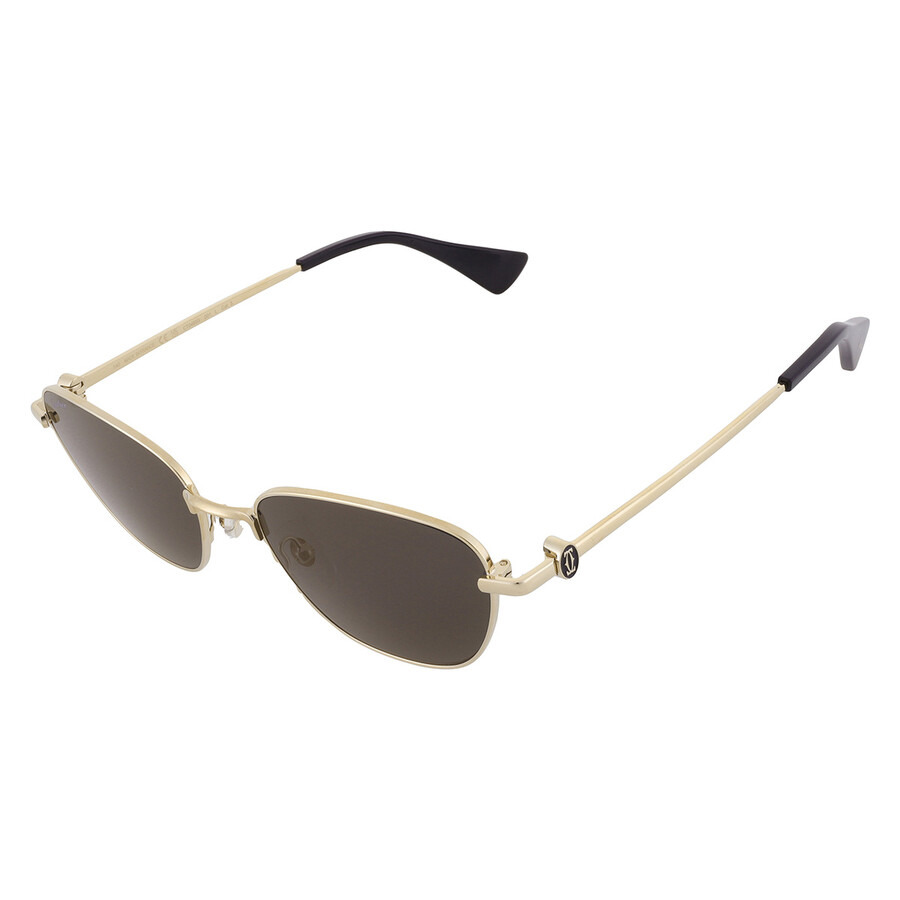 Cartier Signature C Grey Cat Eye Ladies Sunglasses CT0469S 001 53 - 3