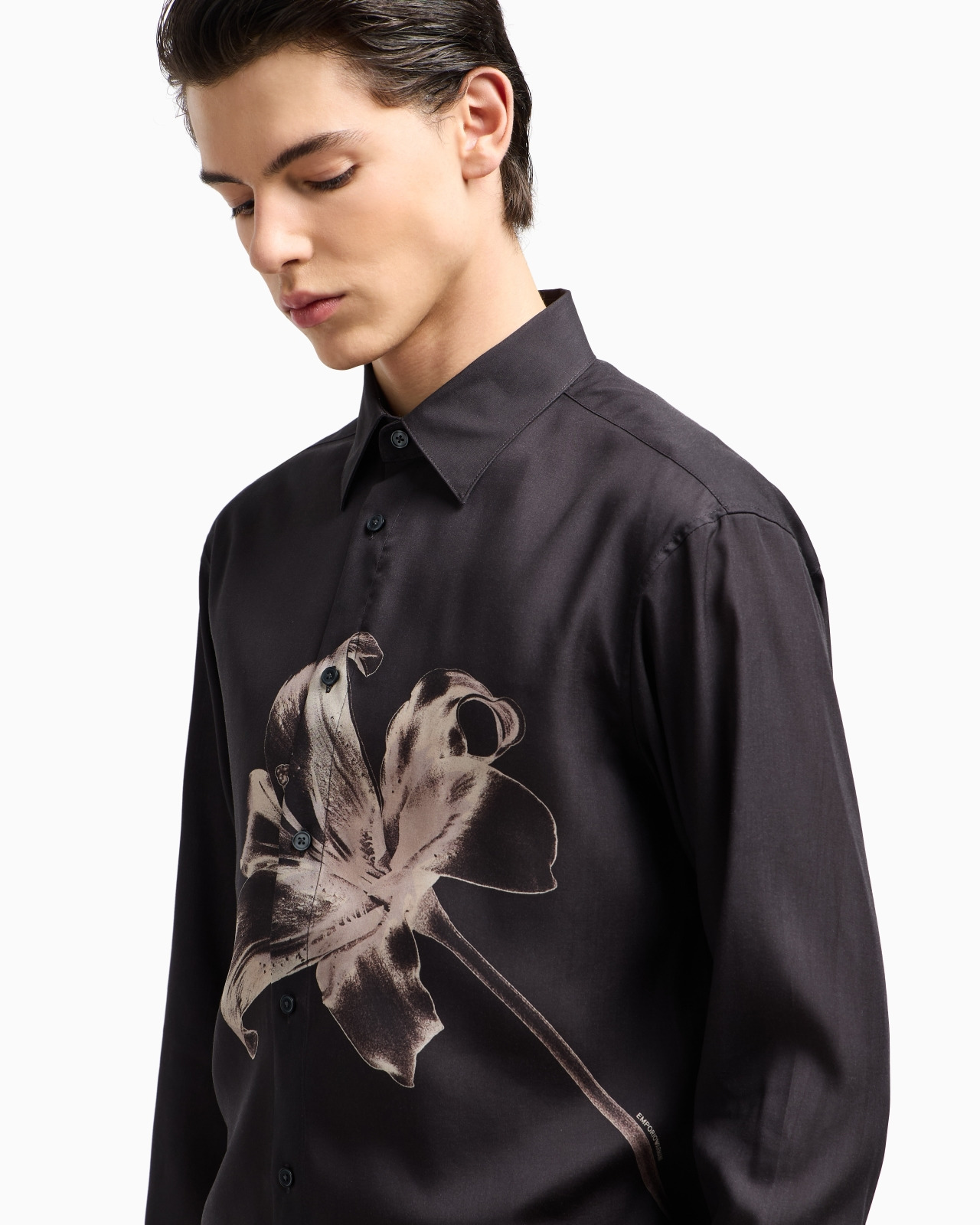 ASV LYOCELL BLEND SHIRT WITH LILY PRINT - 5
