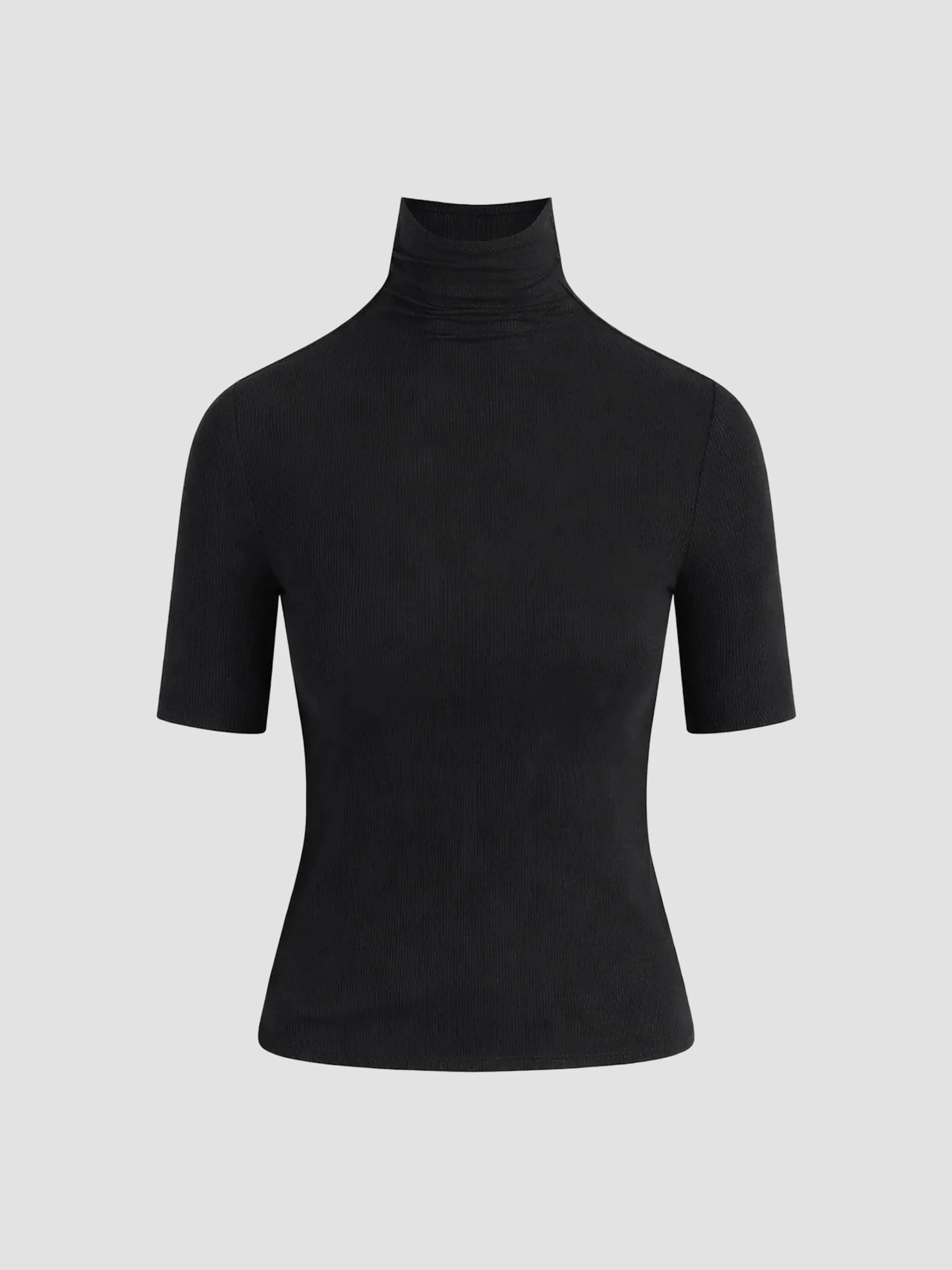 Women's The Tony Turtleneck Top - Black - 1