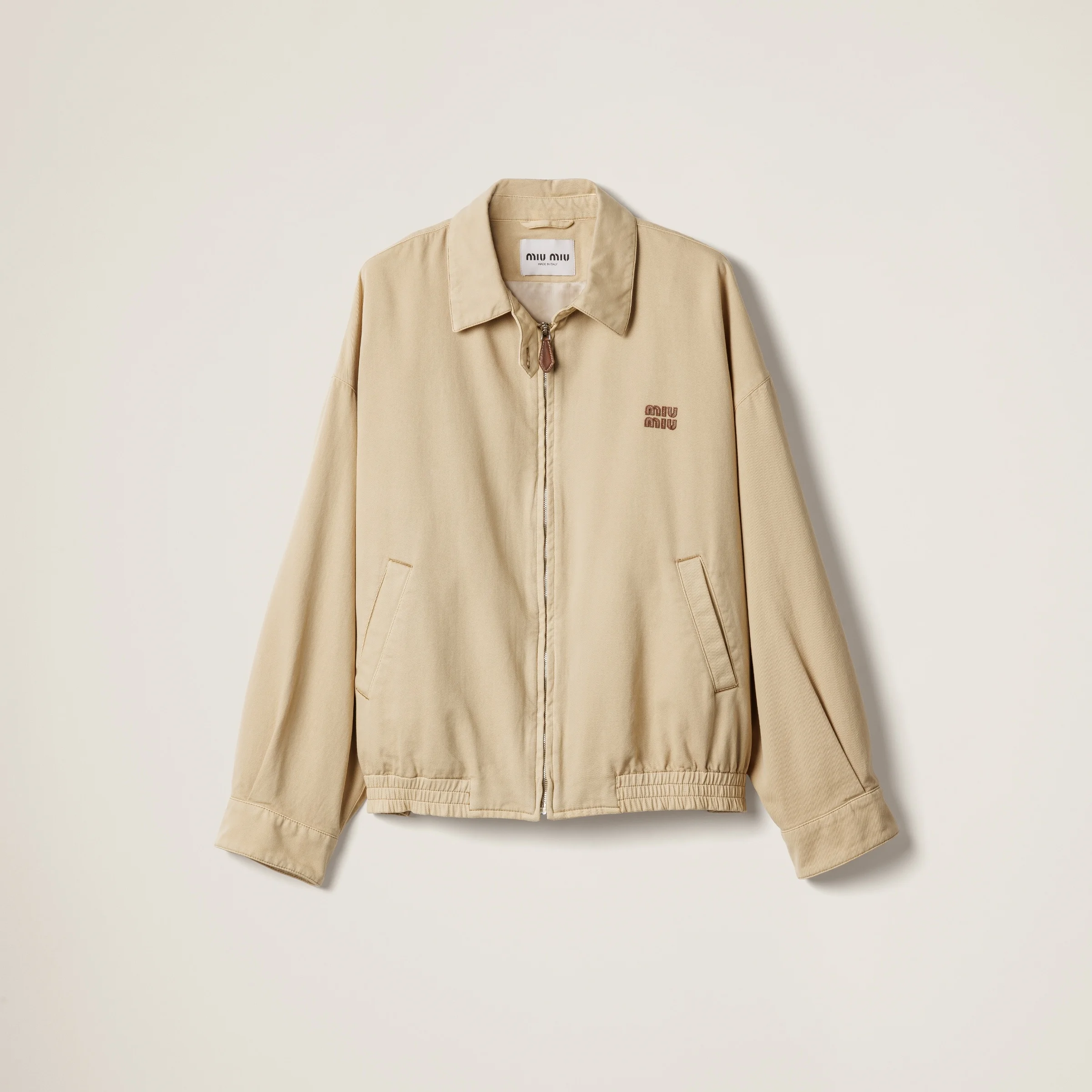 Light denim blouson jacket - 1