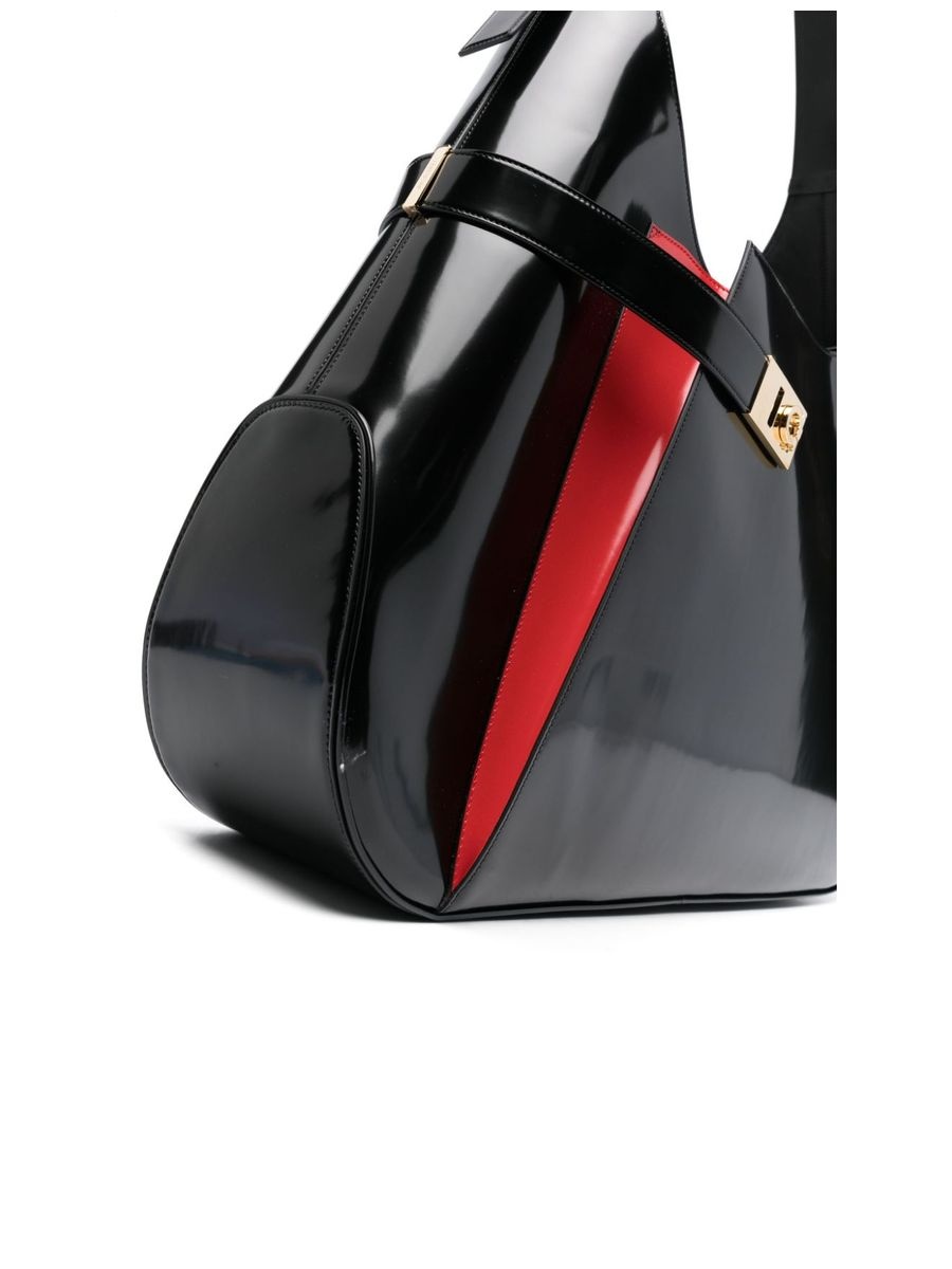 Patent Leather Shoulder Bag - 5