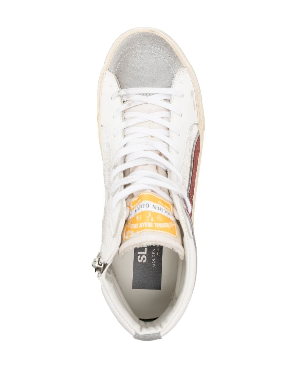 star-patch lace-up sneakers - 4