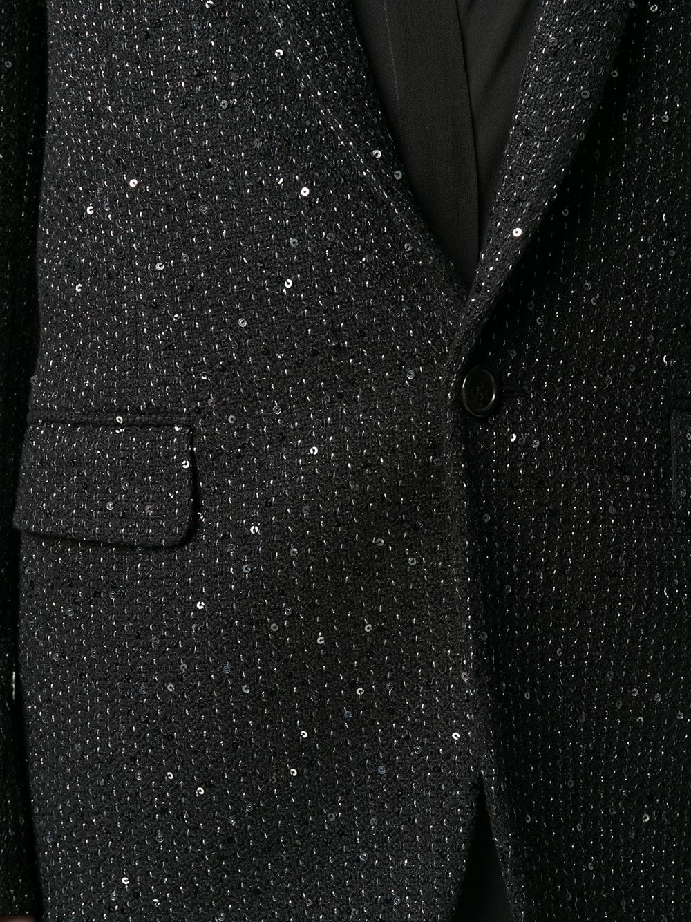 sequinned single-breasted blazer - 5