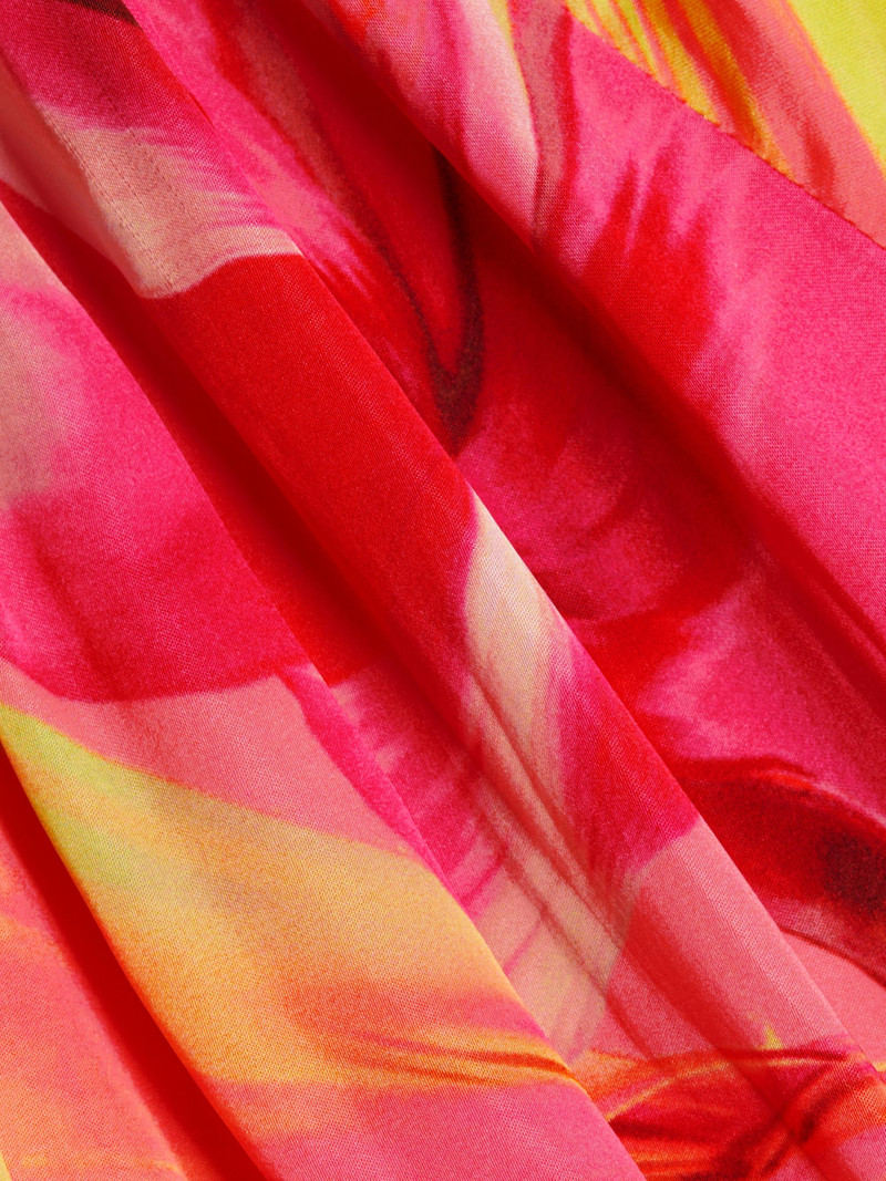 Women's Strapless Floral Maxi Dress - Pink Floral 7