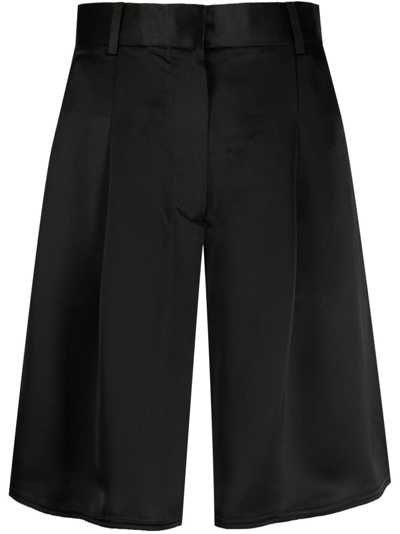 high-waist satin shorts 1