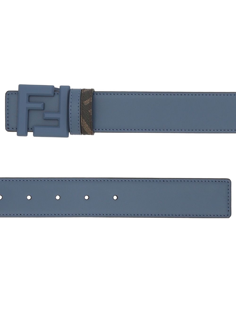 FF-logo leather belt - 4
