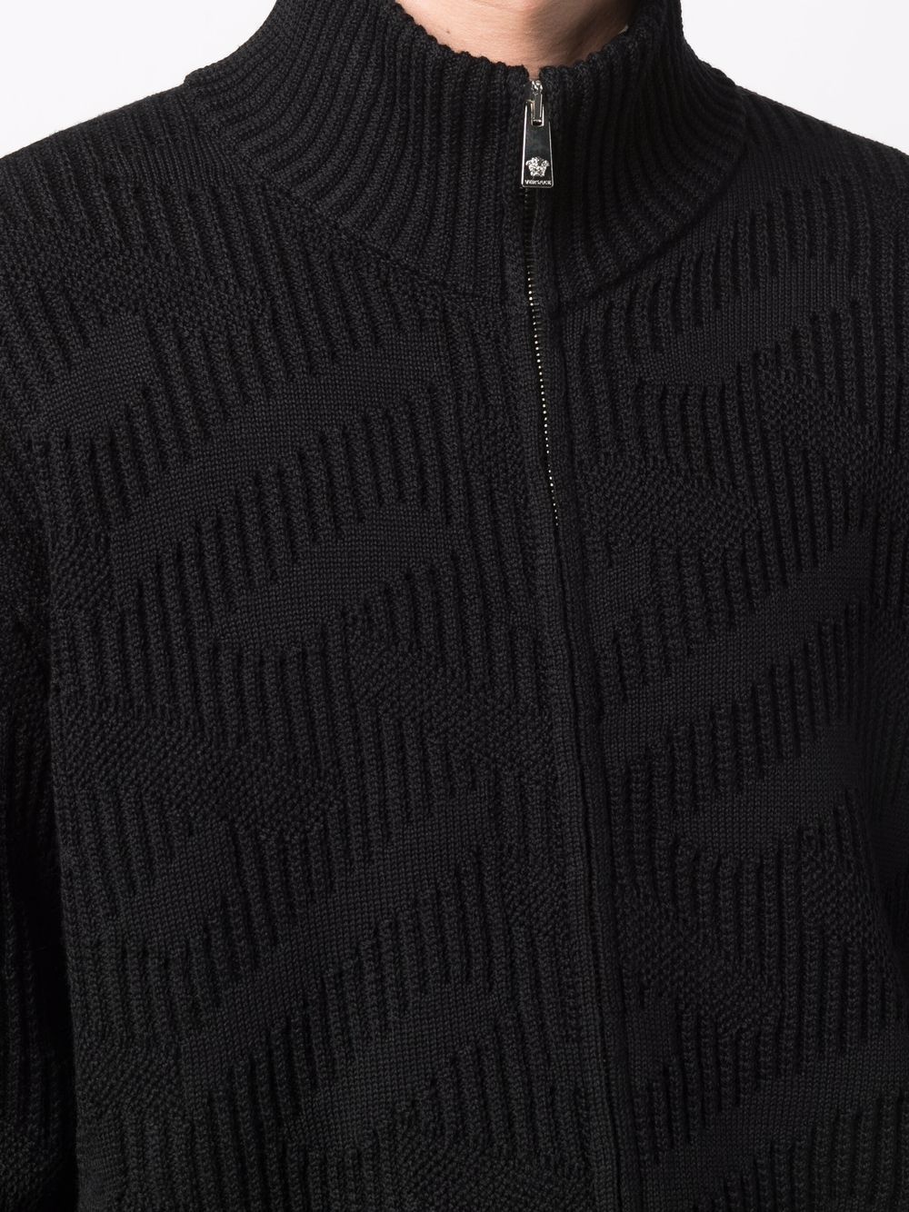 ribbed-knit cardigan - 5