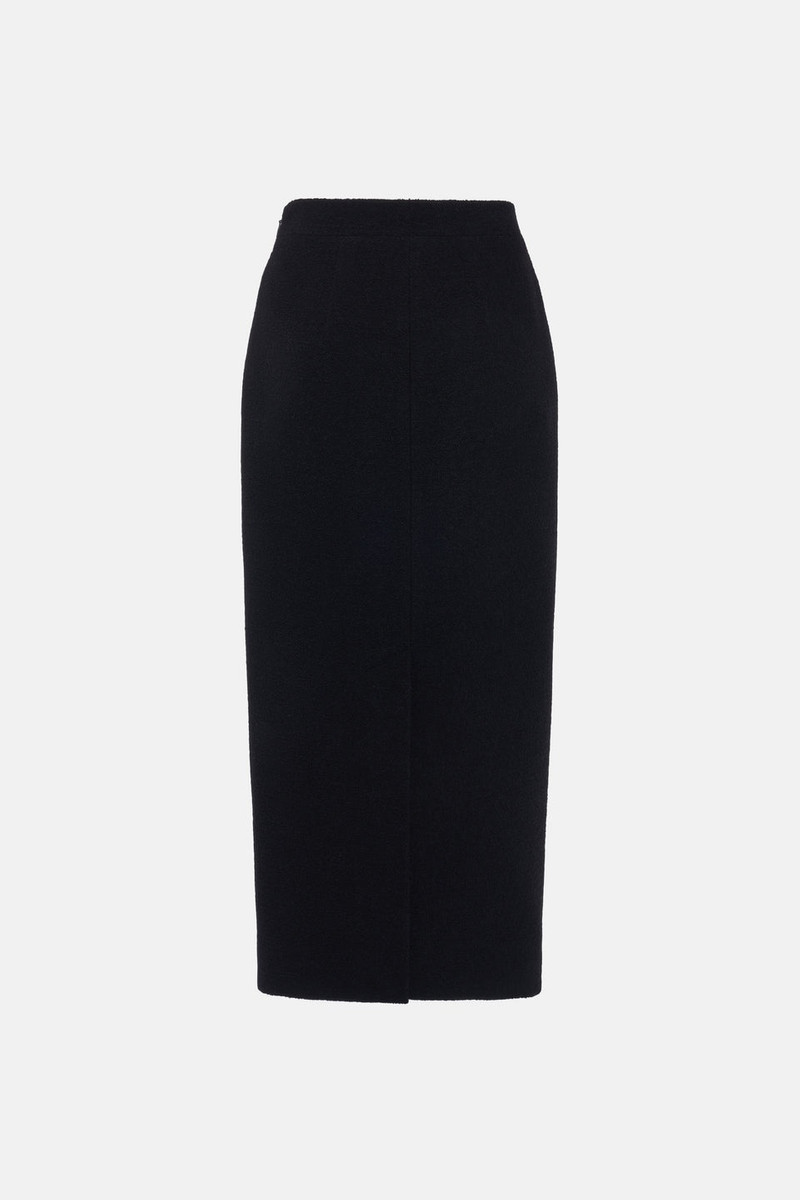 Alessandra Rich TWEED BOUCLE MIDI SKIRT outlook