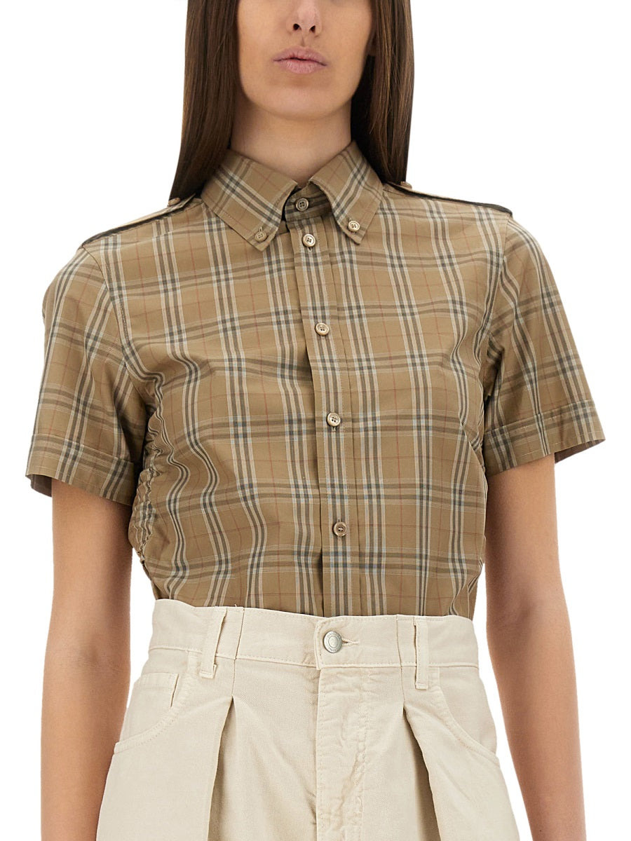 Burberry Women Cotton "Check" Shirt - 4