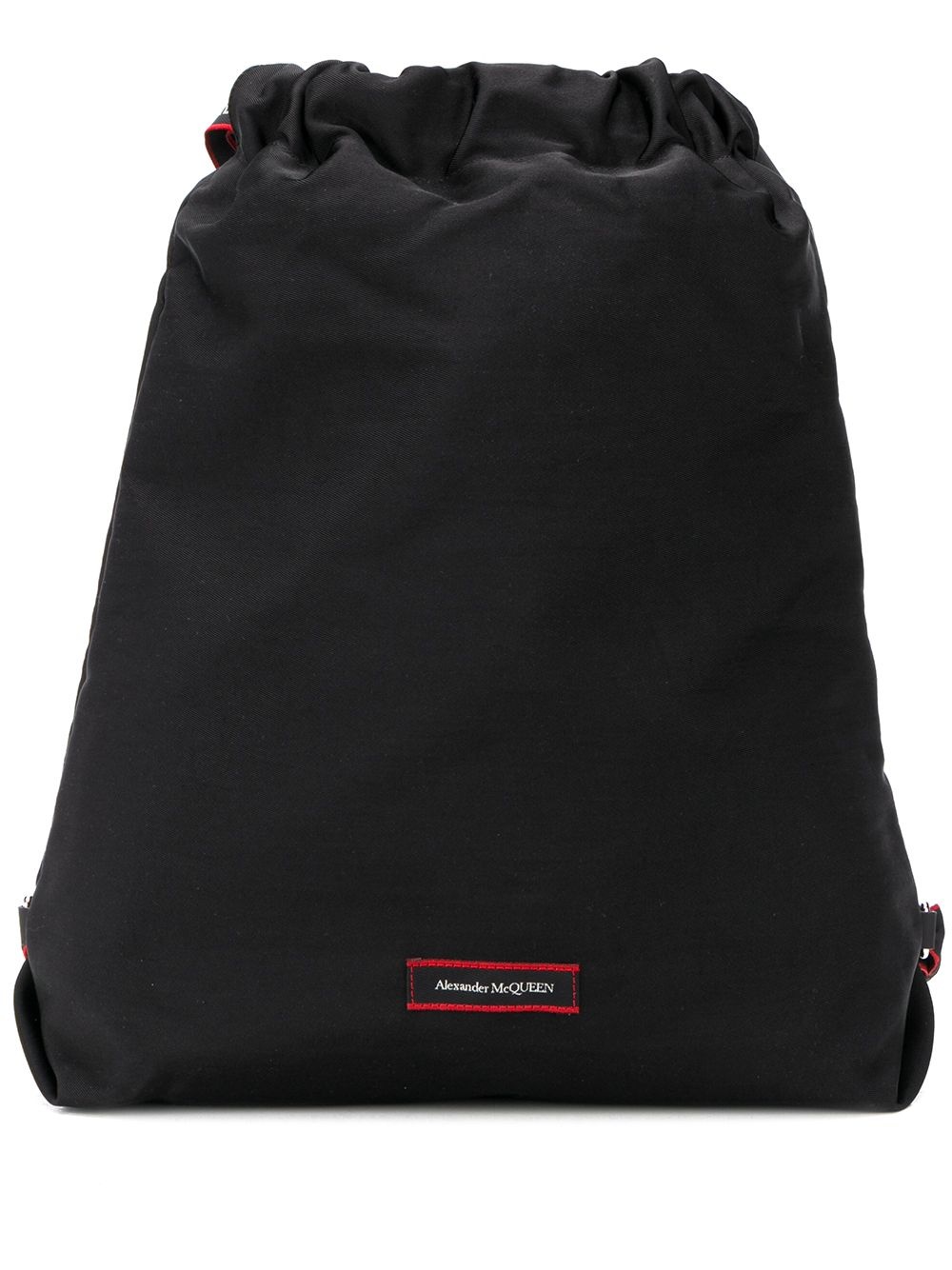 drawstring logo patch backpack - 1