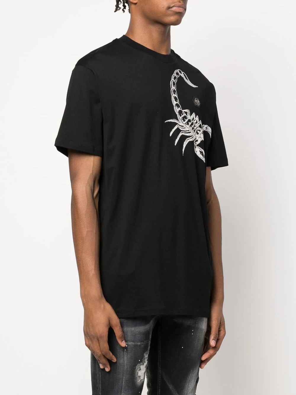 Scorpion-print short-sleeve T-shirt - 3