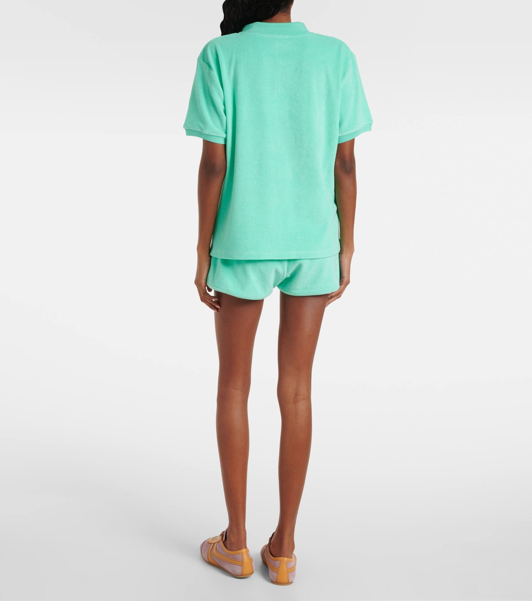 Cotton terry polo shirt - 3