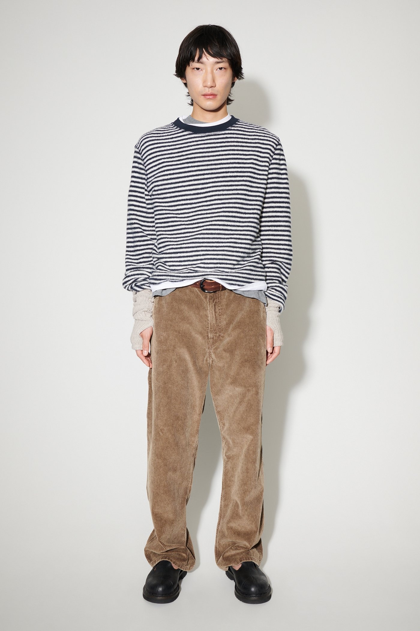 Artist Roundneck Malaga Stripe Brushed Cotton - 3