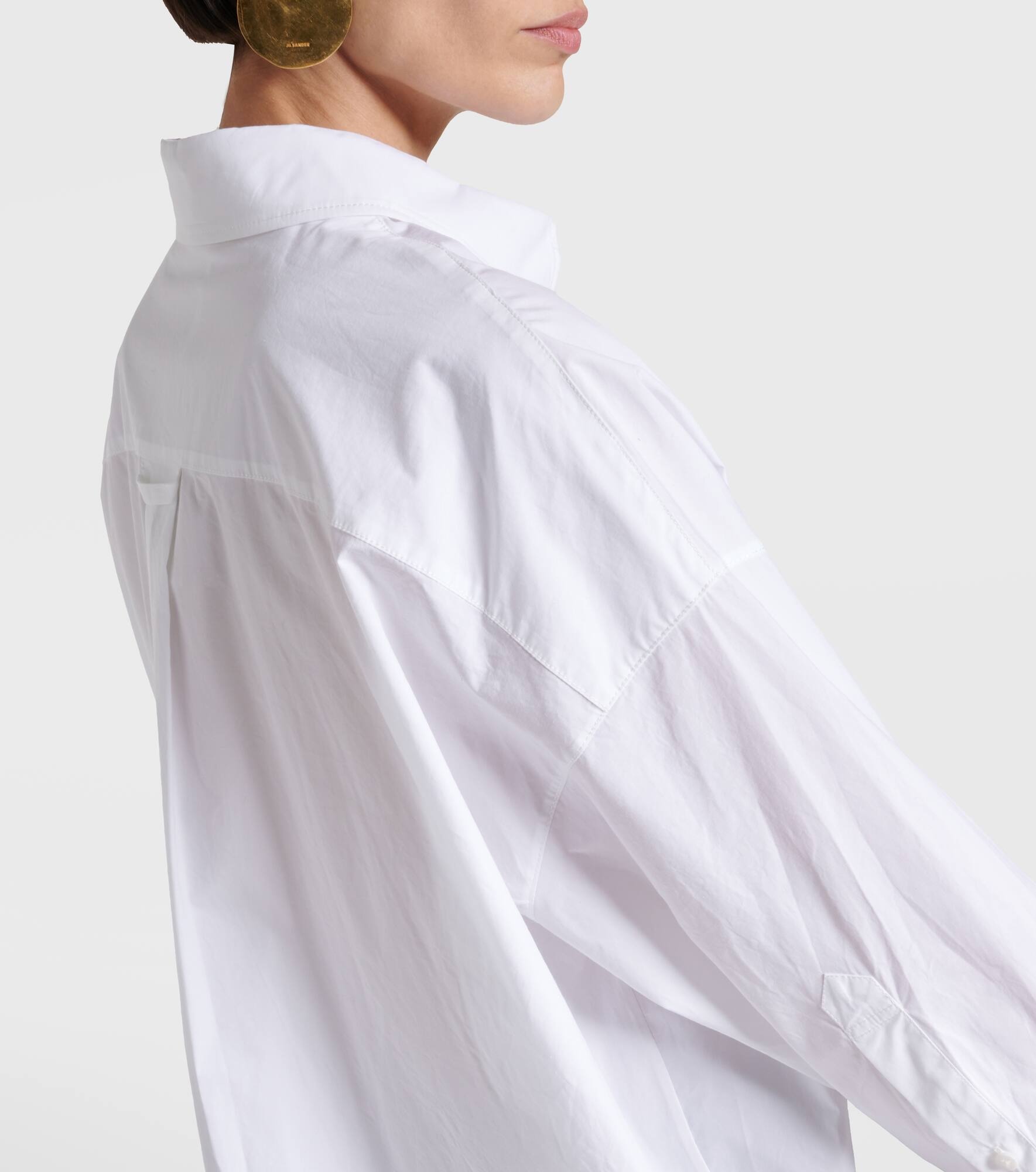 Poplin Power oversized cotton-blend shirt - 5