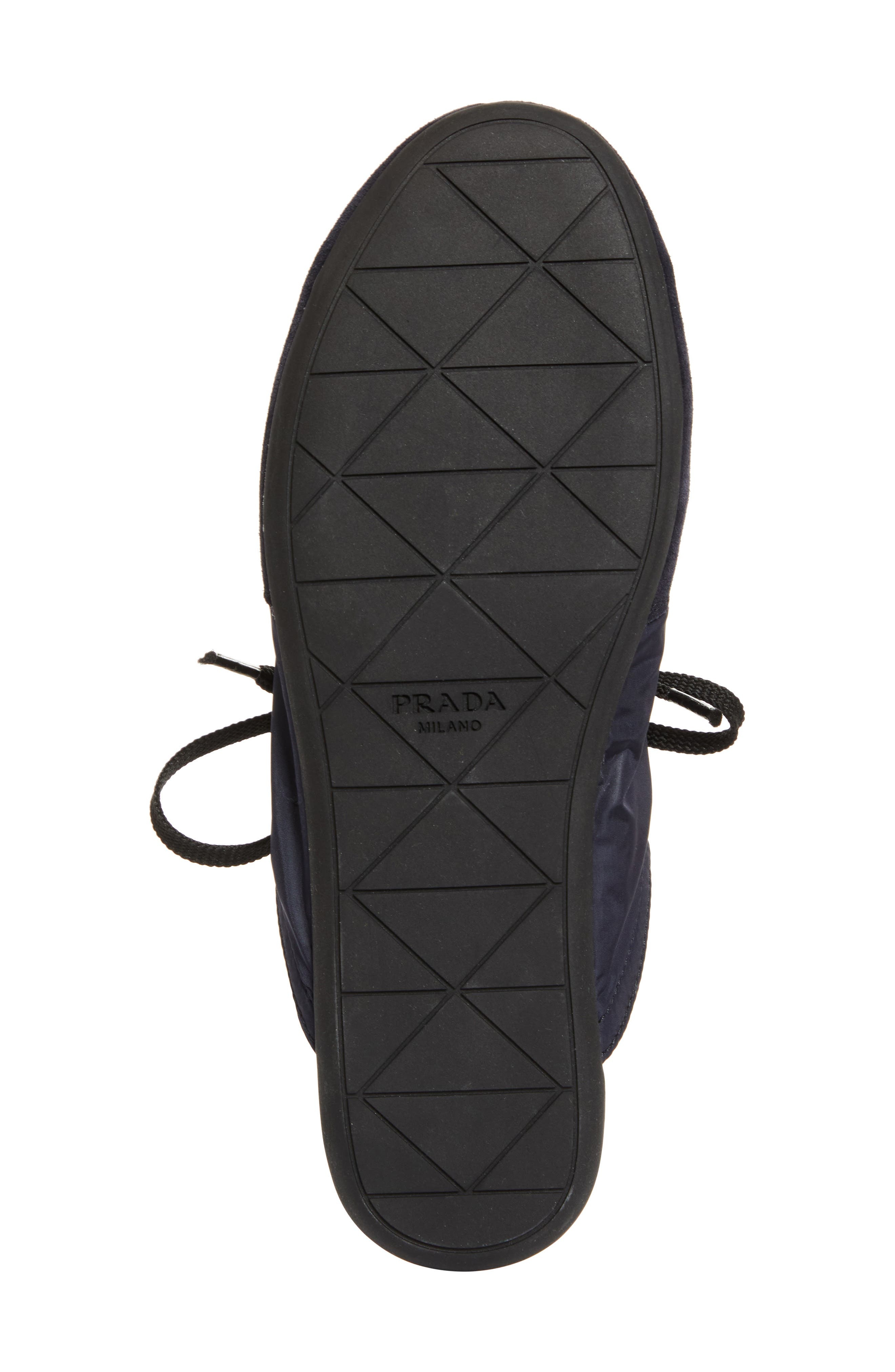 Prada Lace-Up Sneaker Mule in Blue at Nordstrom - 6