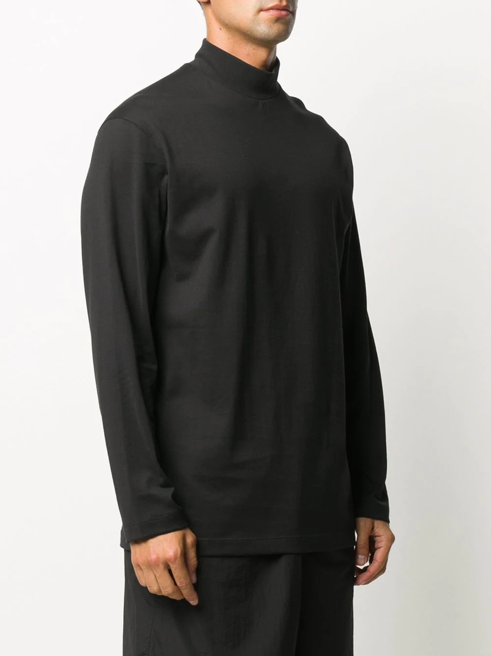 funnel neck T-shirt - 3