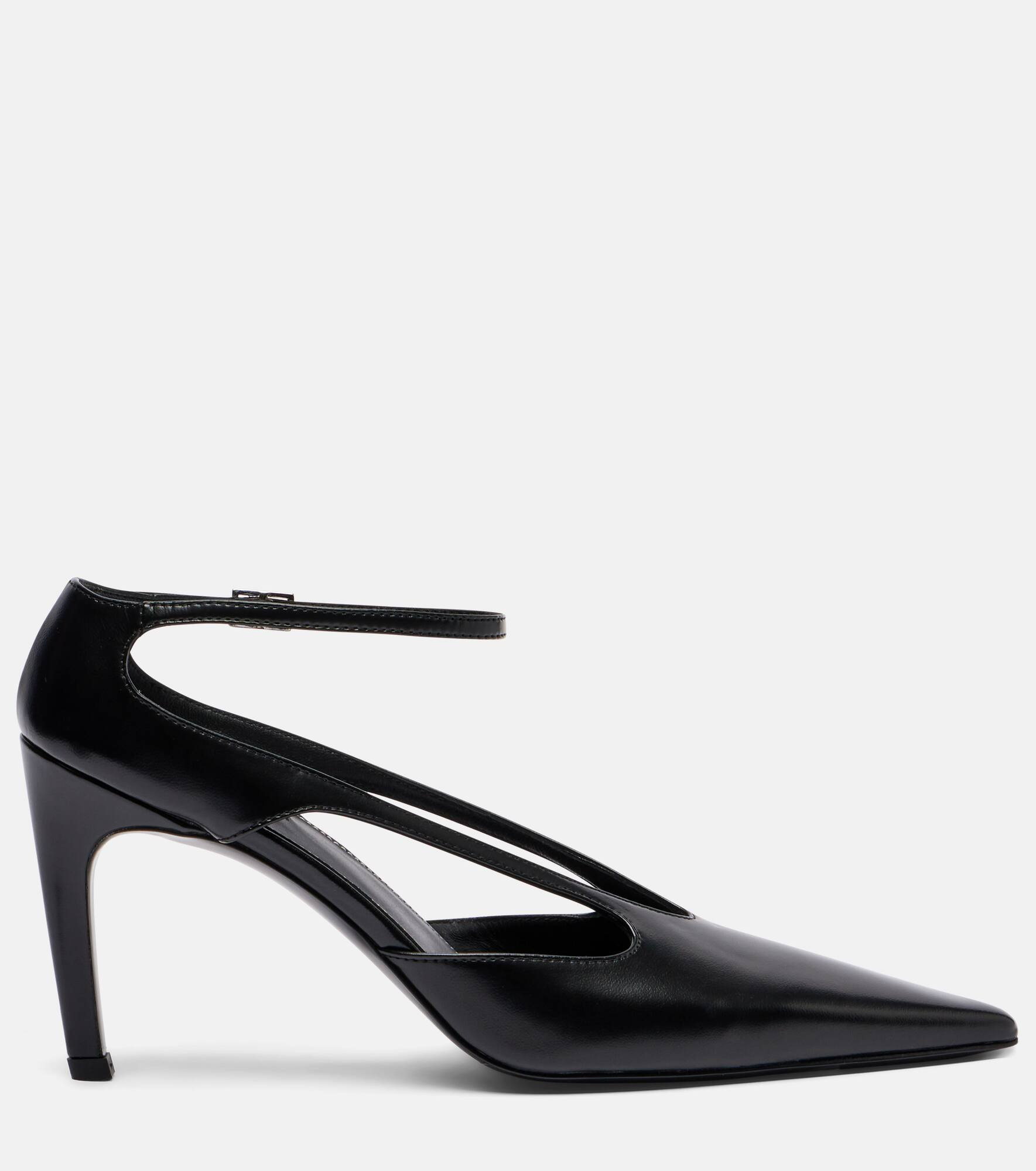 Leather slingback pumps - 4