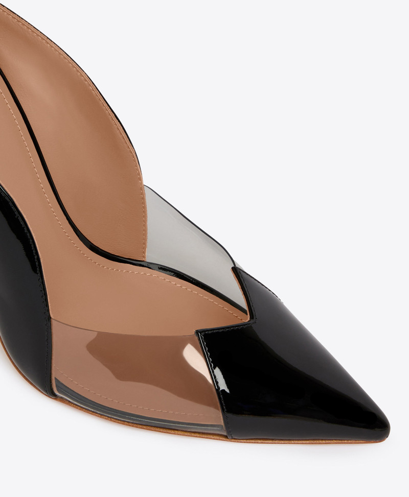 Malia 100 Black Patent PVC Pumps 4