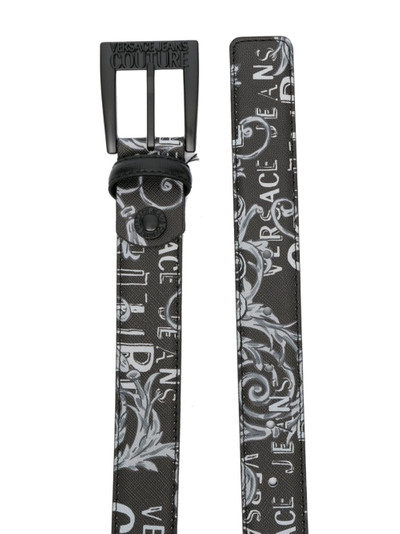 VERSACE JEANS COUTURE baroque-print buckle belt outlook