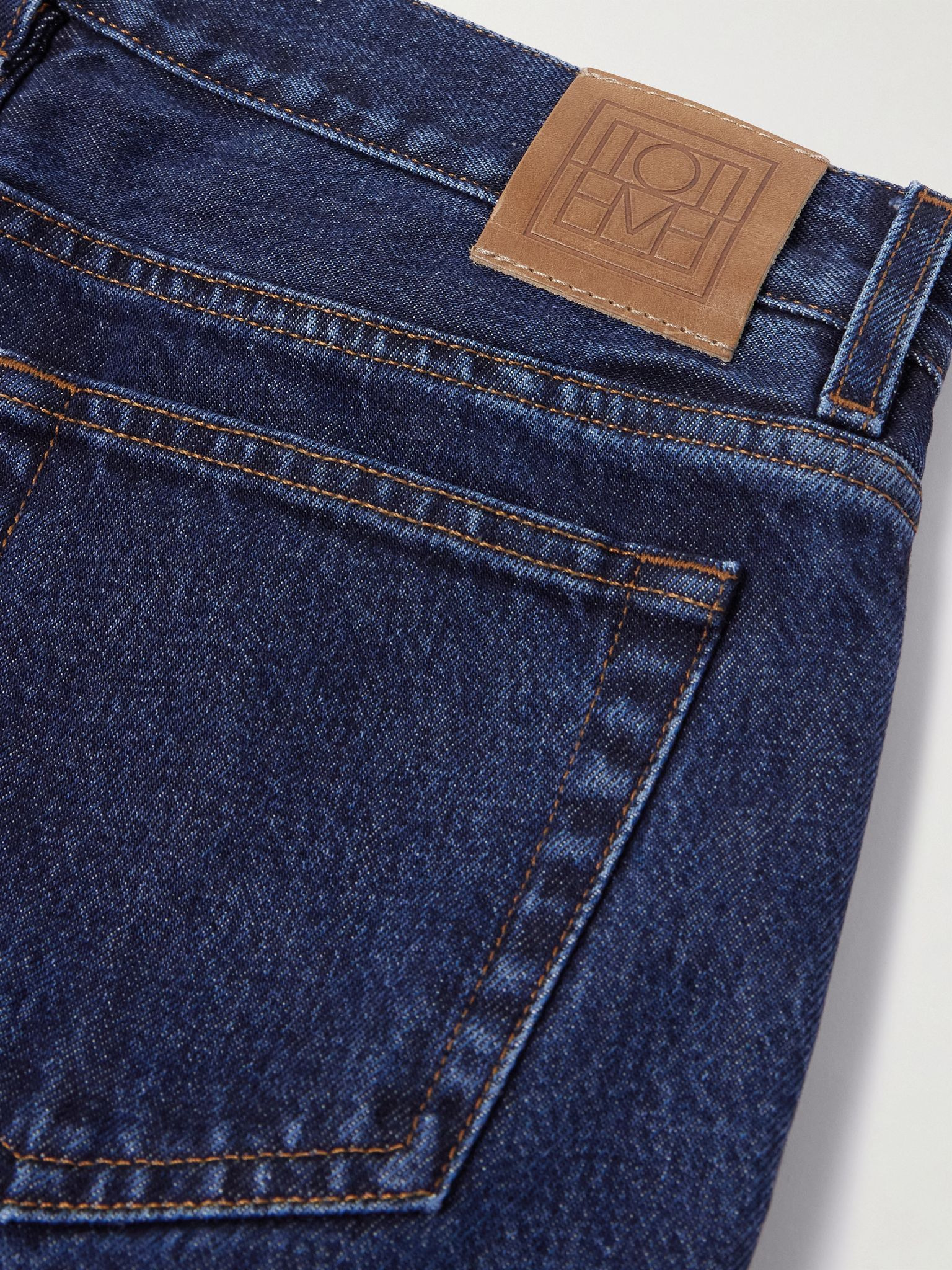Garderob organic low-rise straight-leg jeans Indigo - 6