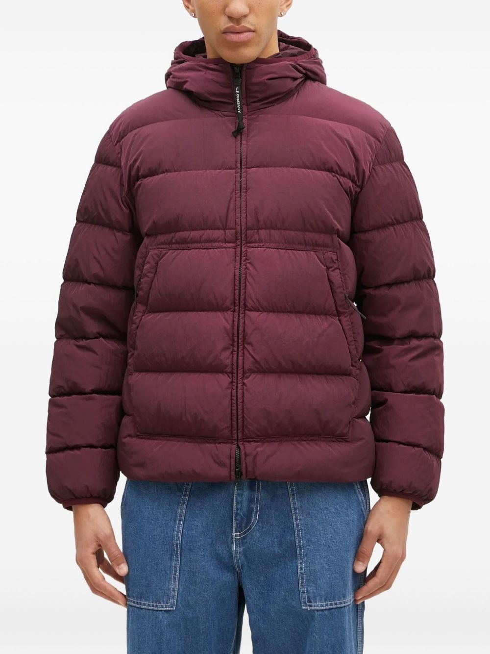 hooded padded jacket - 1