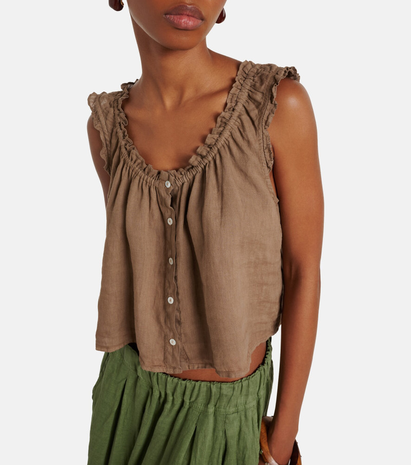 velvet Tana linen top outlook
