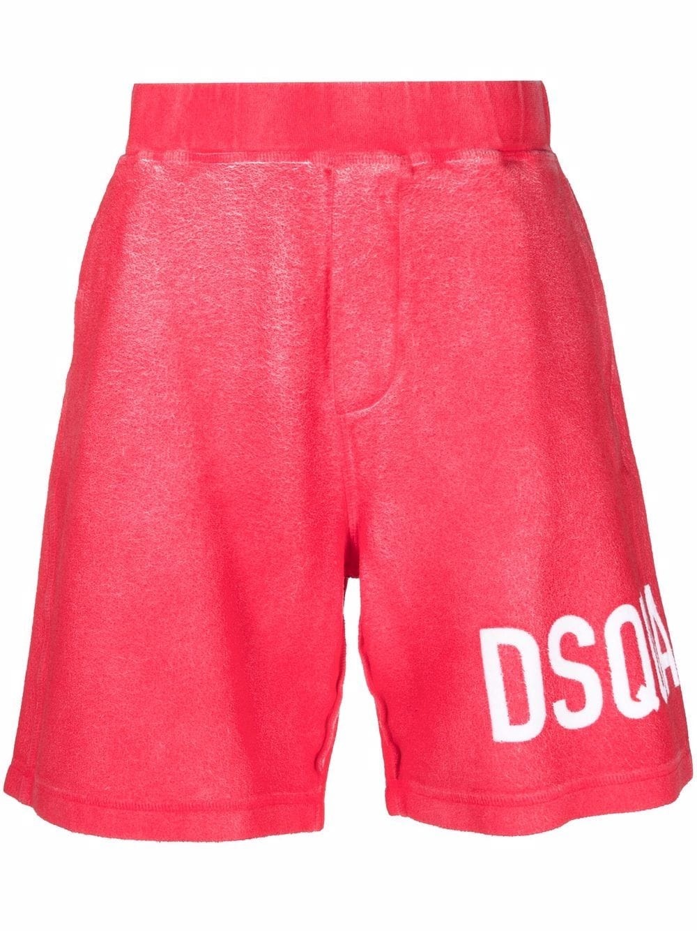 logo-print track shorts - 1