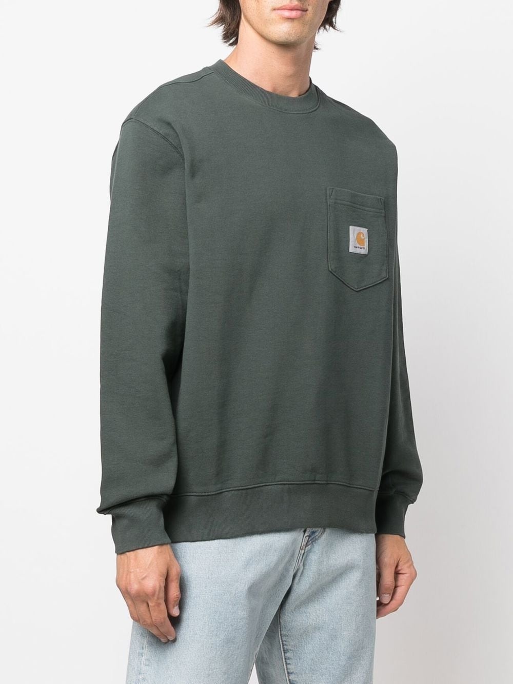 logo crew-neck sweatshirt - 3