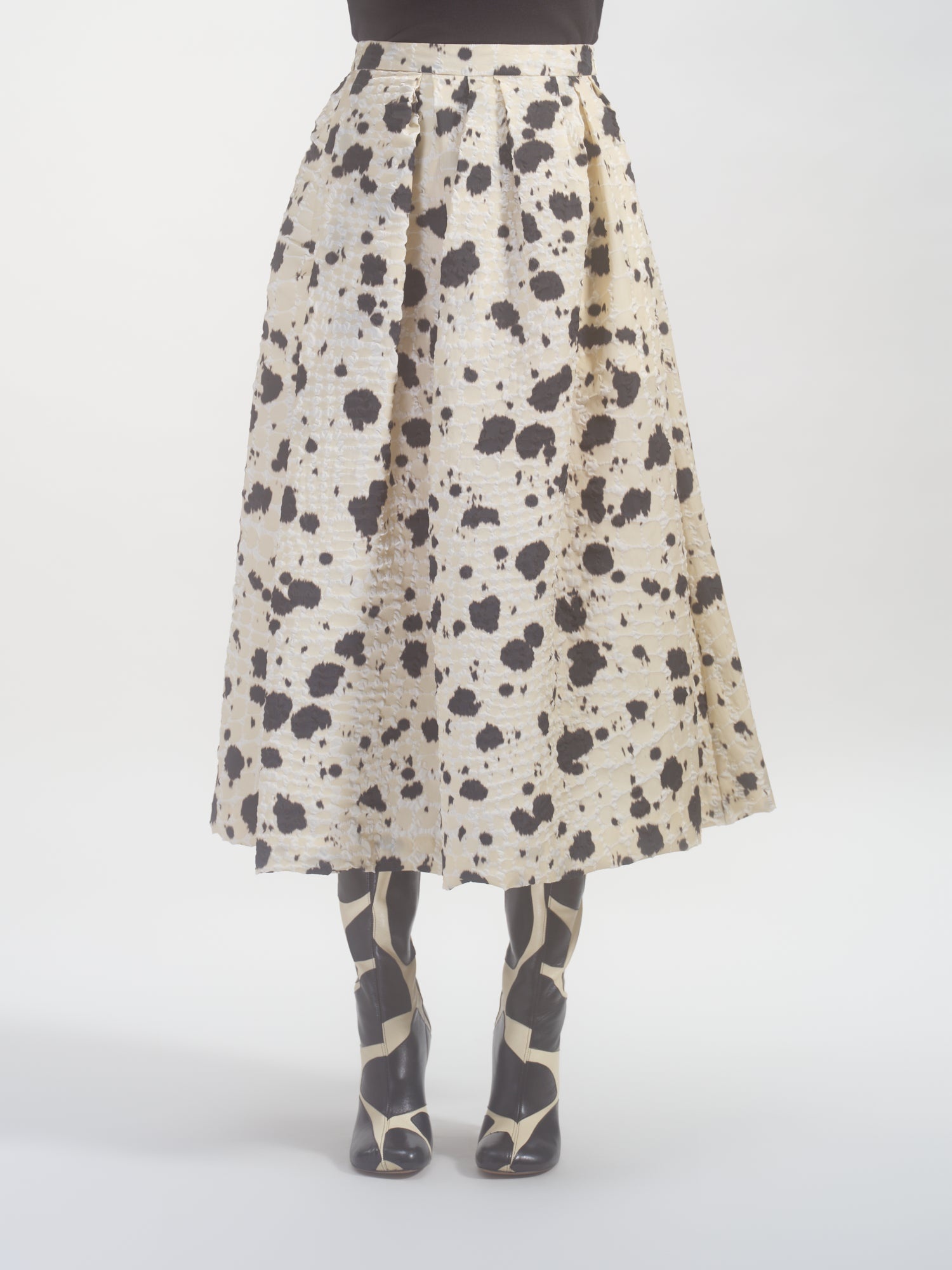 A-LINE PRINTED SKIRT - 2
