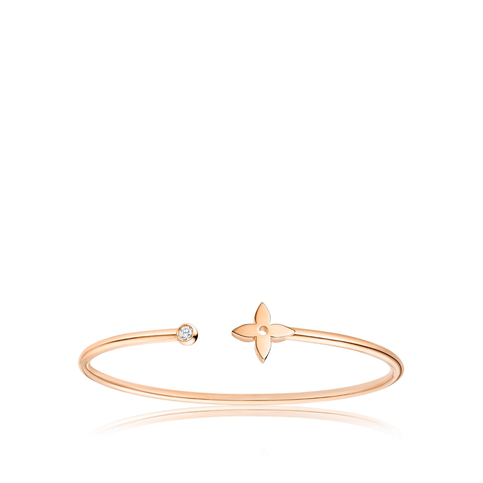 Idylle Blossom Twist Bracelet, Pink Gold - 1