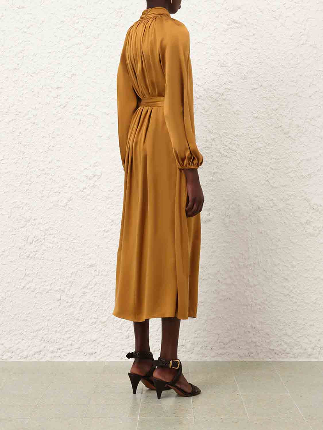 MIDI SILK DRESS - 3