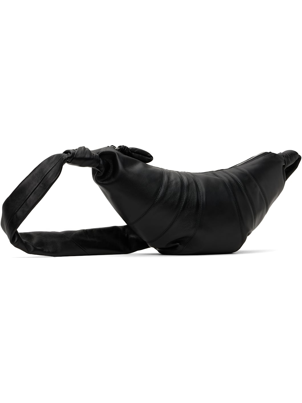 Black Medium Croissant Bag - 2