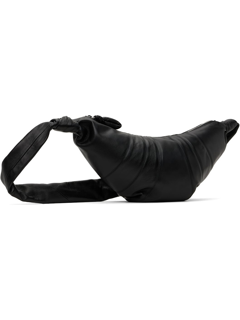 Lemaire Black Medium Croissant Bag outlook