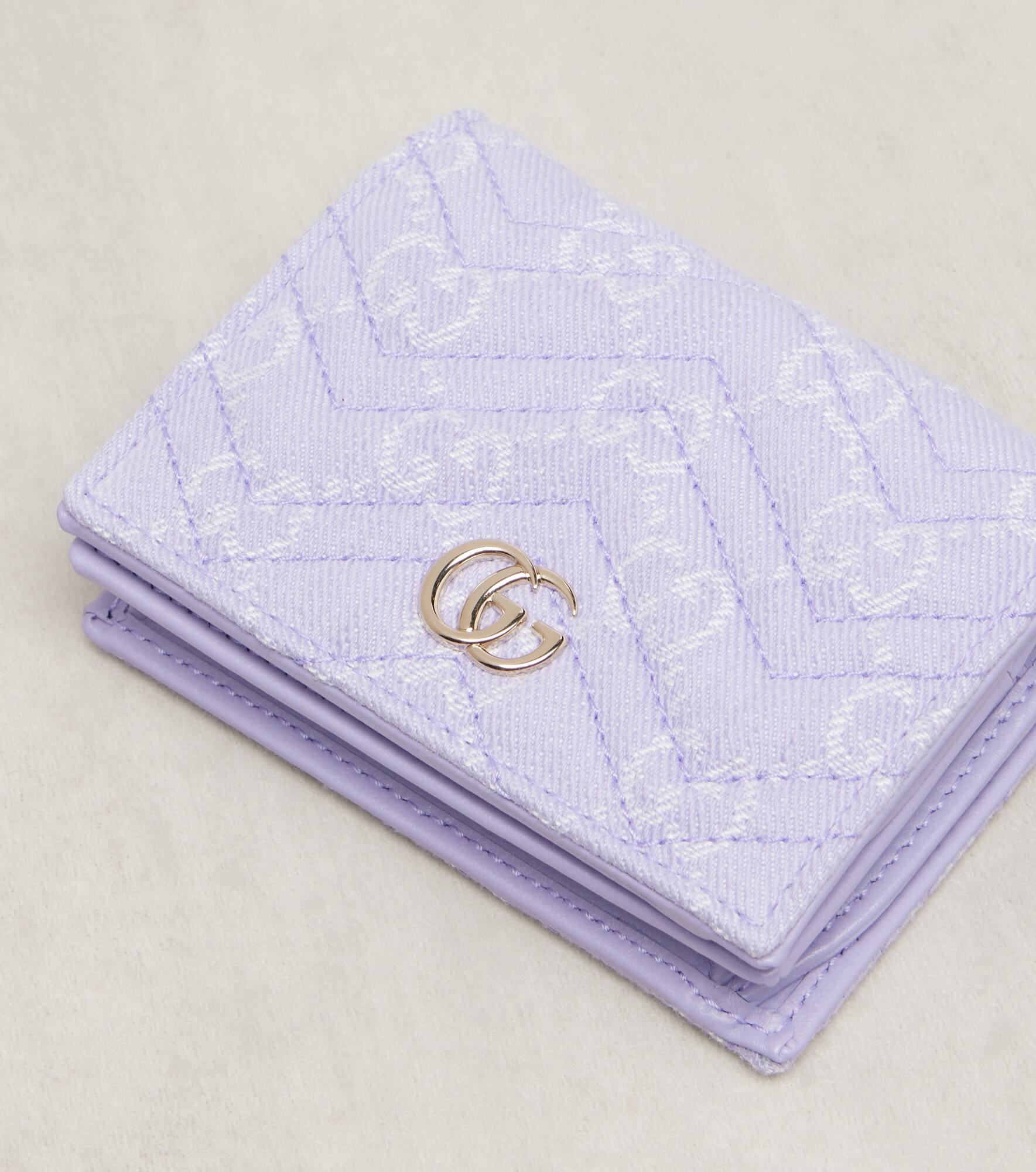 GG Marmont denim wallet - 4
