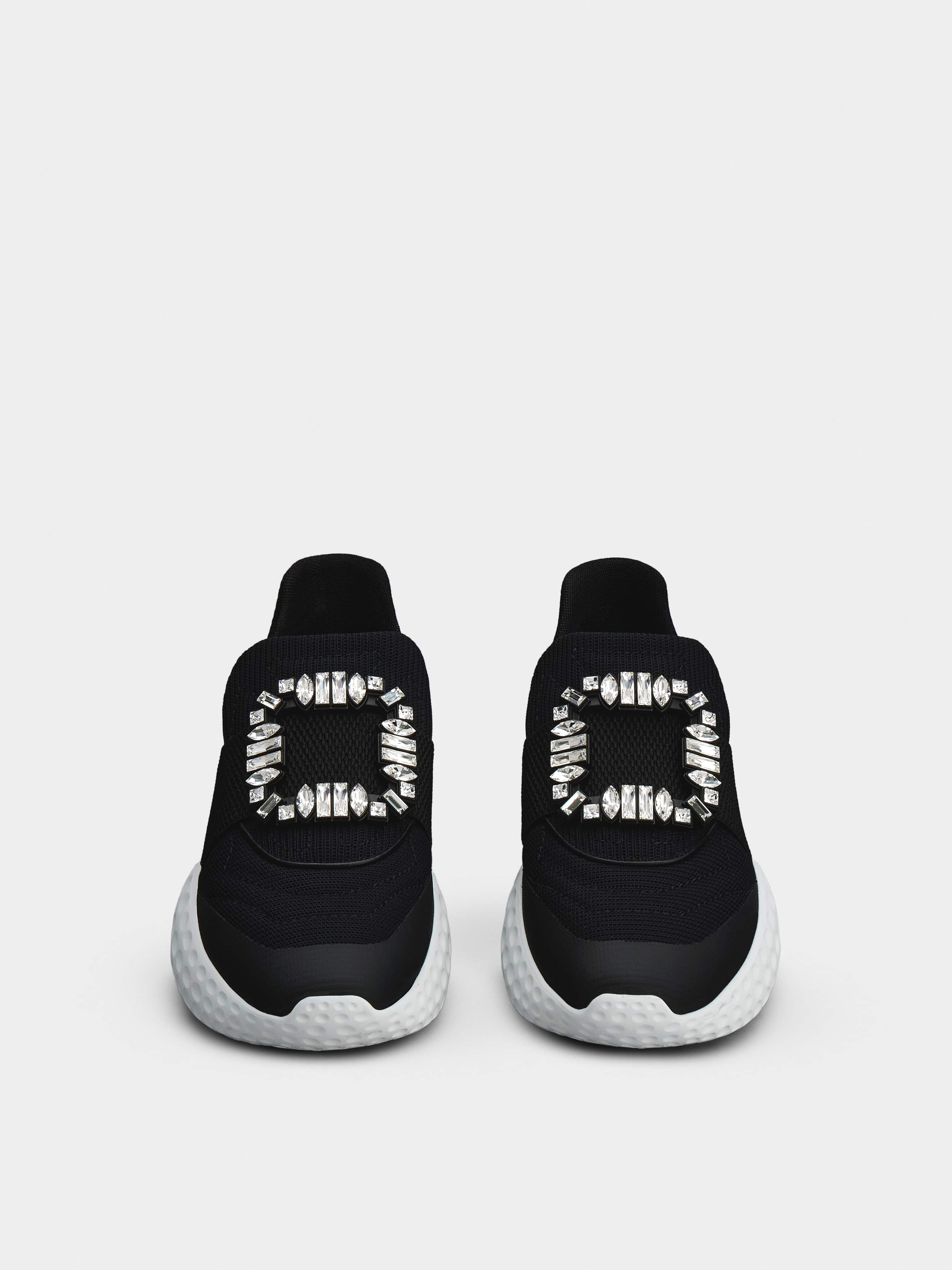 Viv' Run Light Strass Buckle Sneakers in Fabrics - 4