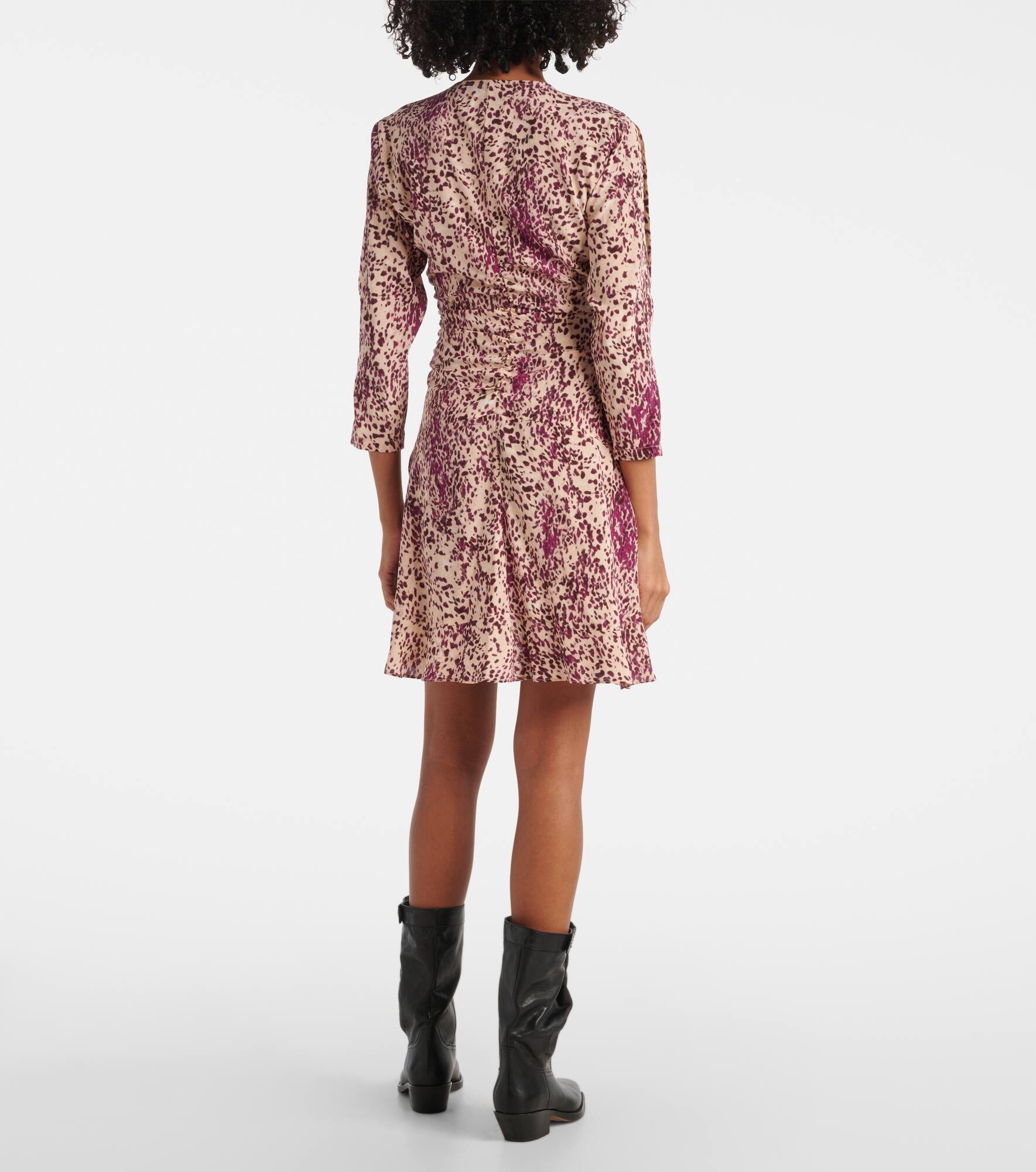 Octavia printed silk-blend minidress - 3
