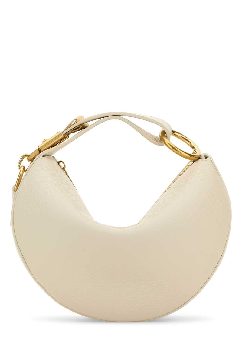 Burberry Women Ivory Leather Knight Arc Handbag - 1