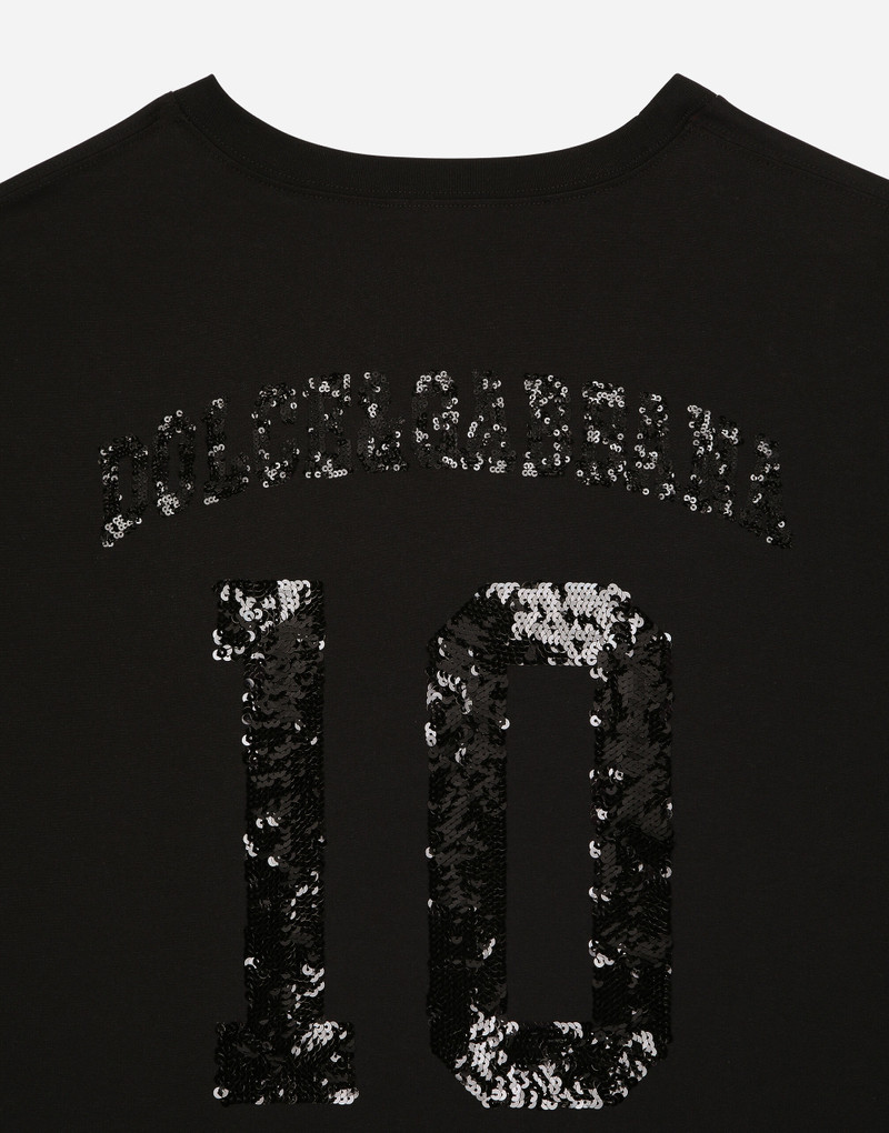 Short-sleeved T-shirt with sequin embellishment 5