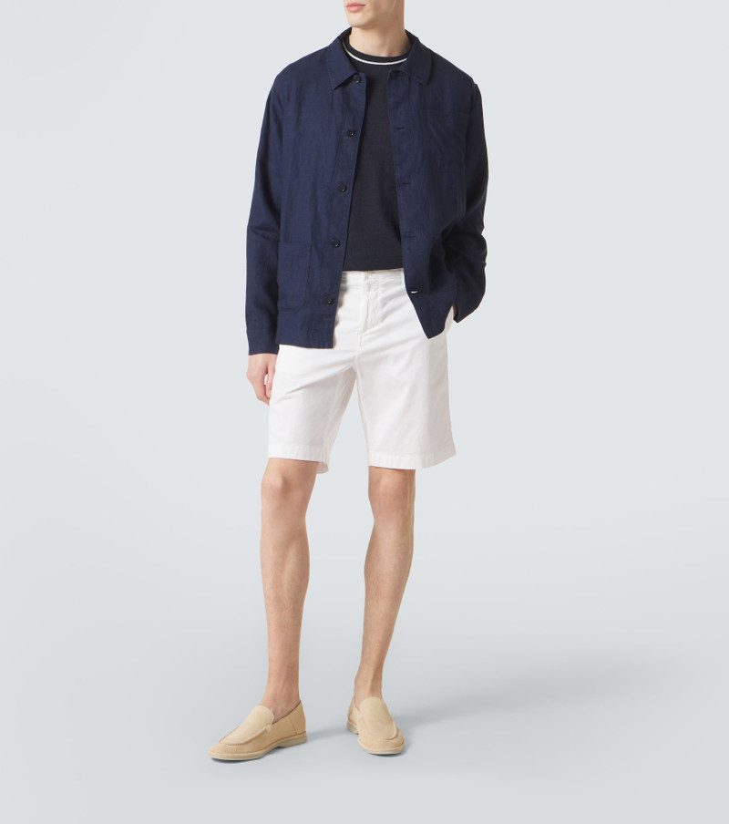 Vilebrequin Cotton-blend satin Bermuda shorts outlook
