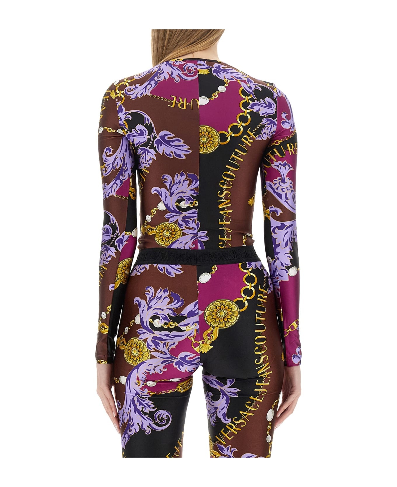 Chain Couture Print Bodysuit - 2
