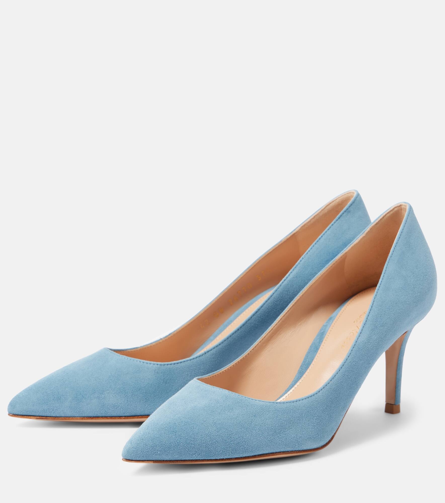 Gianvito 70 suede pumps - 5