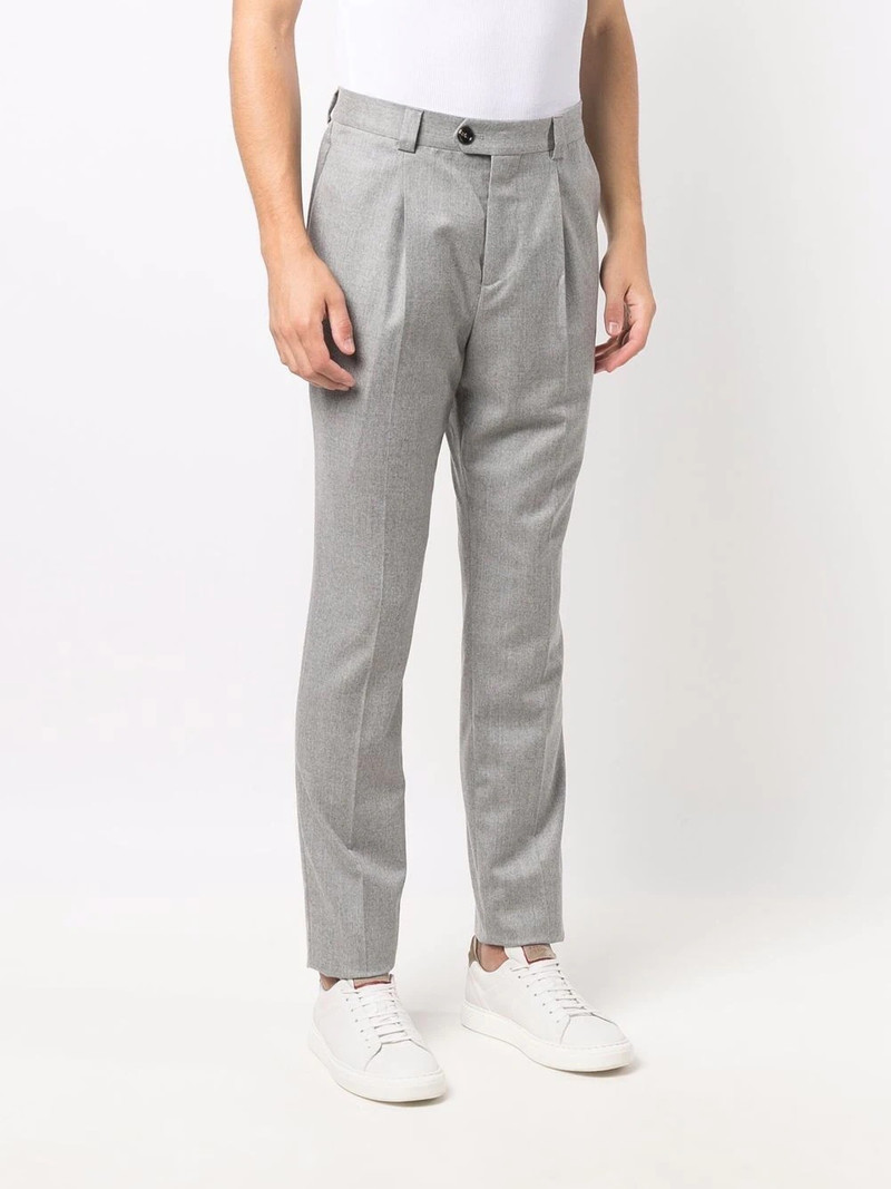 pleat-detail tailored trousers 3