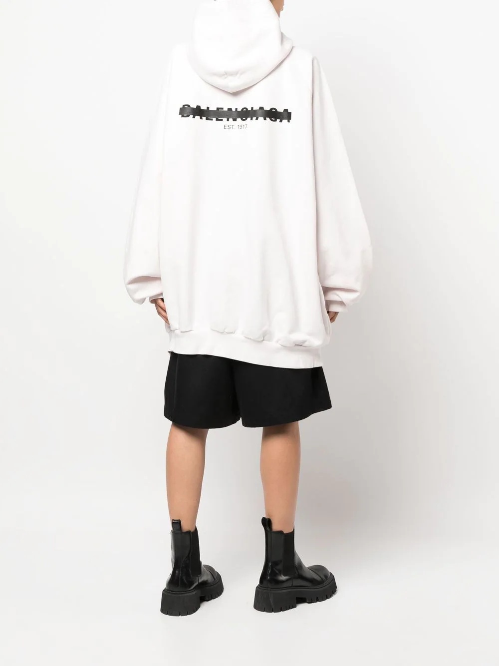 Strike 1917 logo oversized hoodie - 3