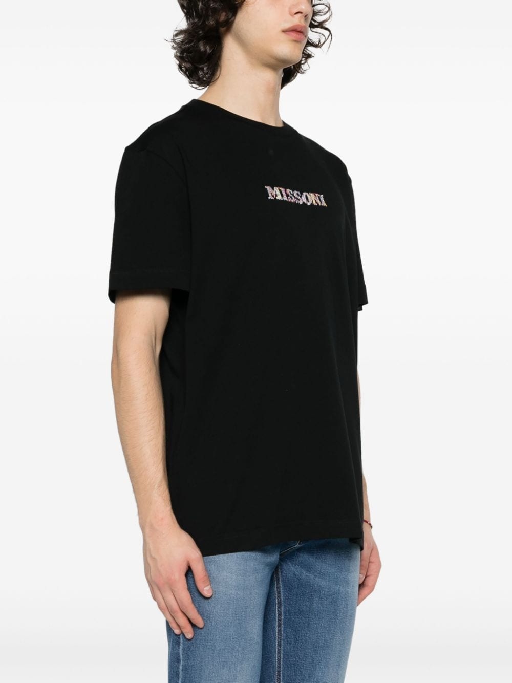 embroidered-logo cotton T-shirt - 5