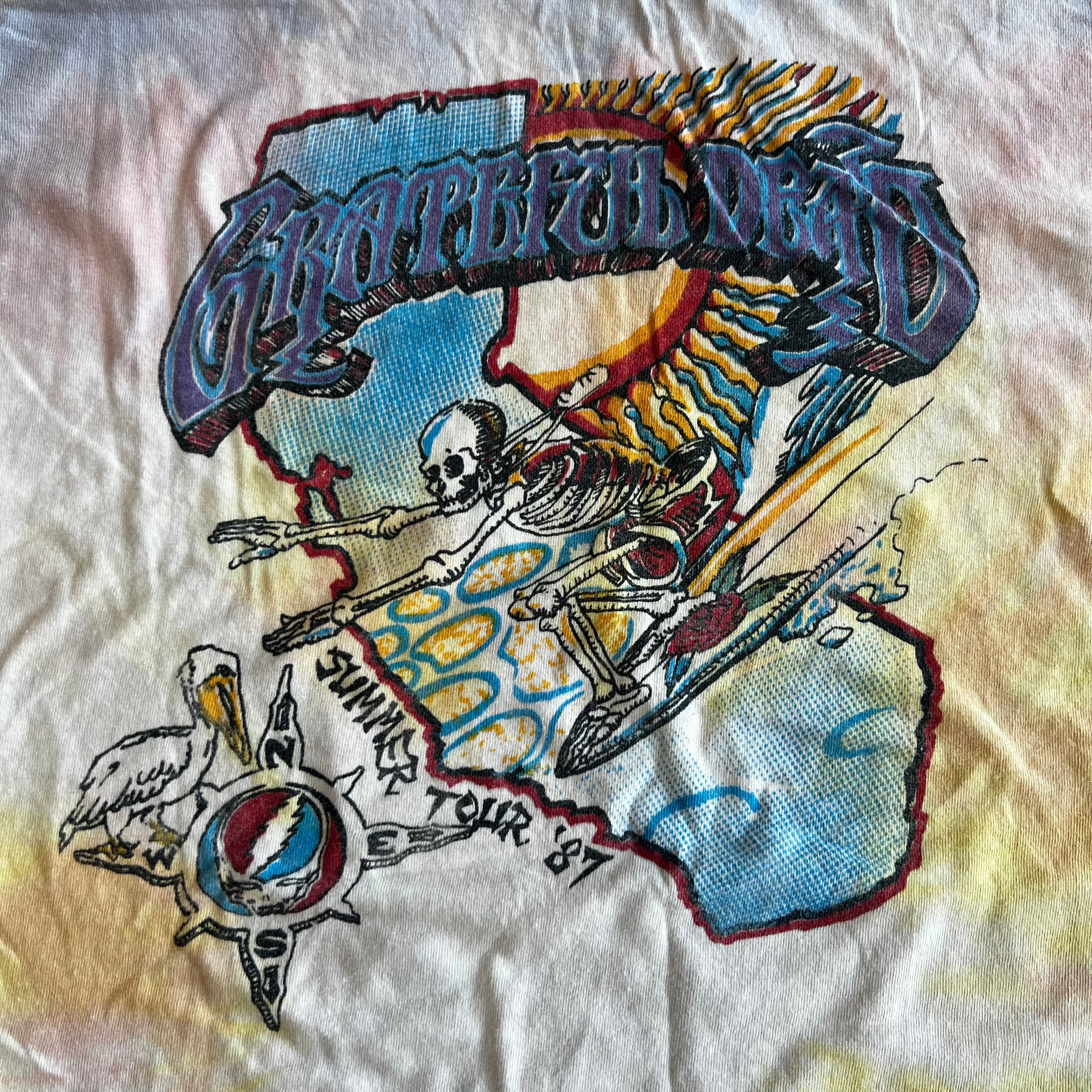 Final Blow - Vintage 80s Gratefull Dead Summer Tour T-Shirt SZ L - 5
