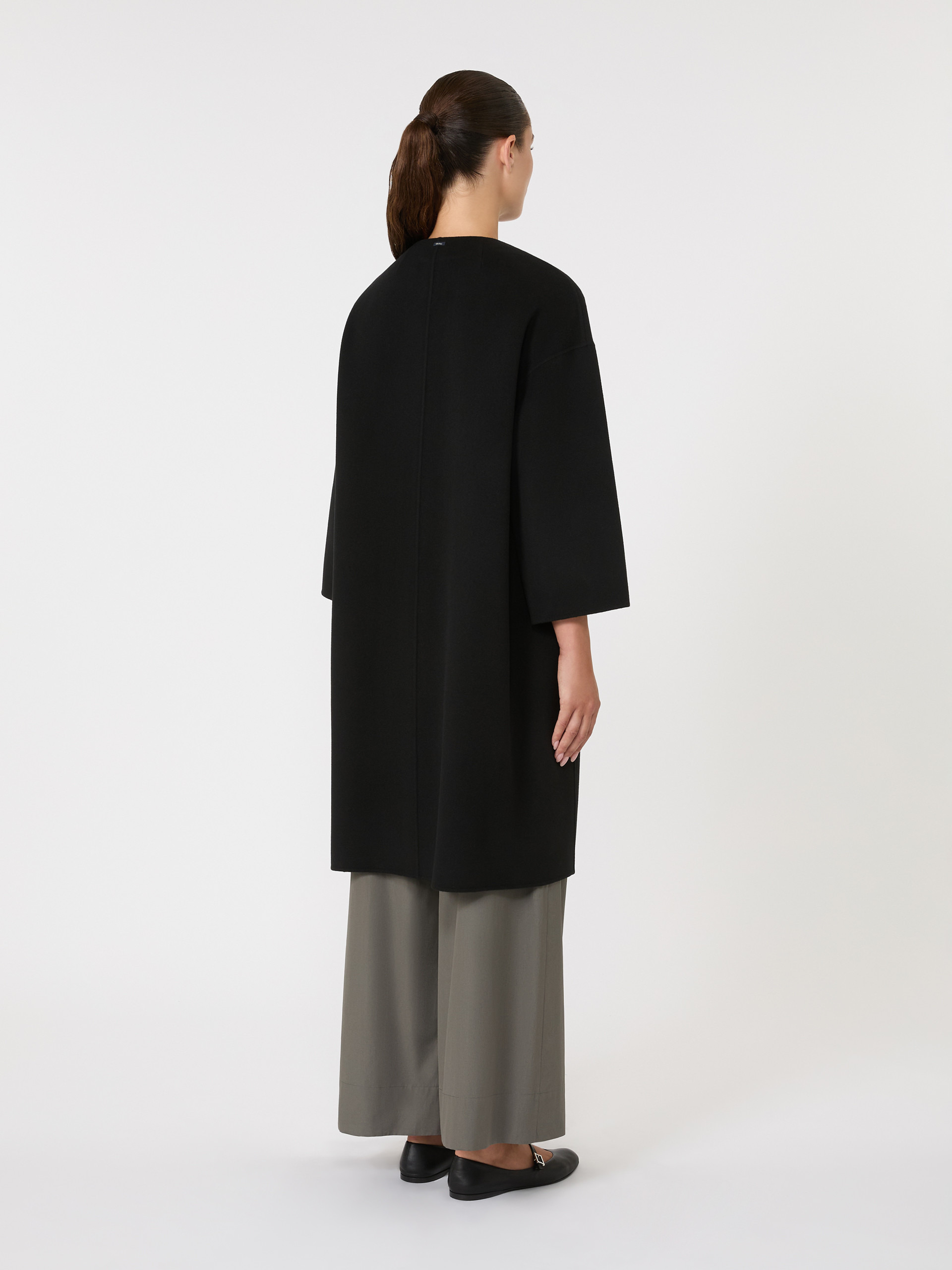 HELENE Wool crew-neck coat - 4