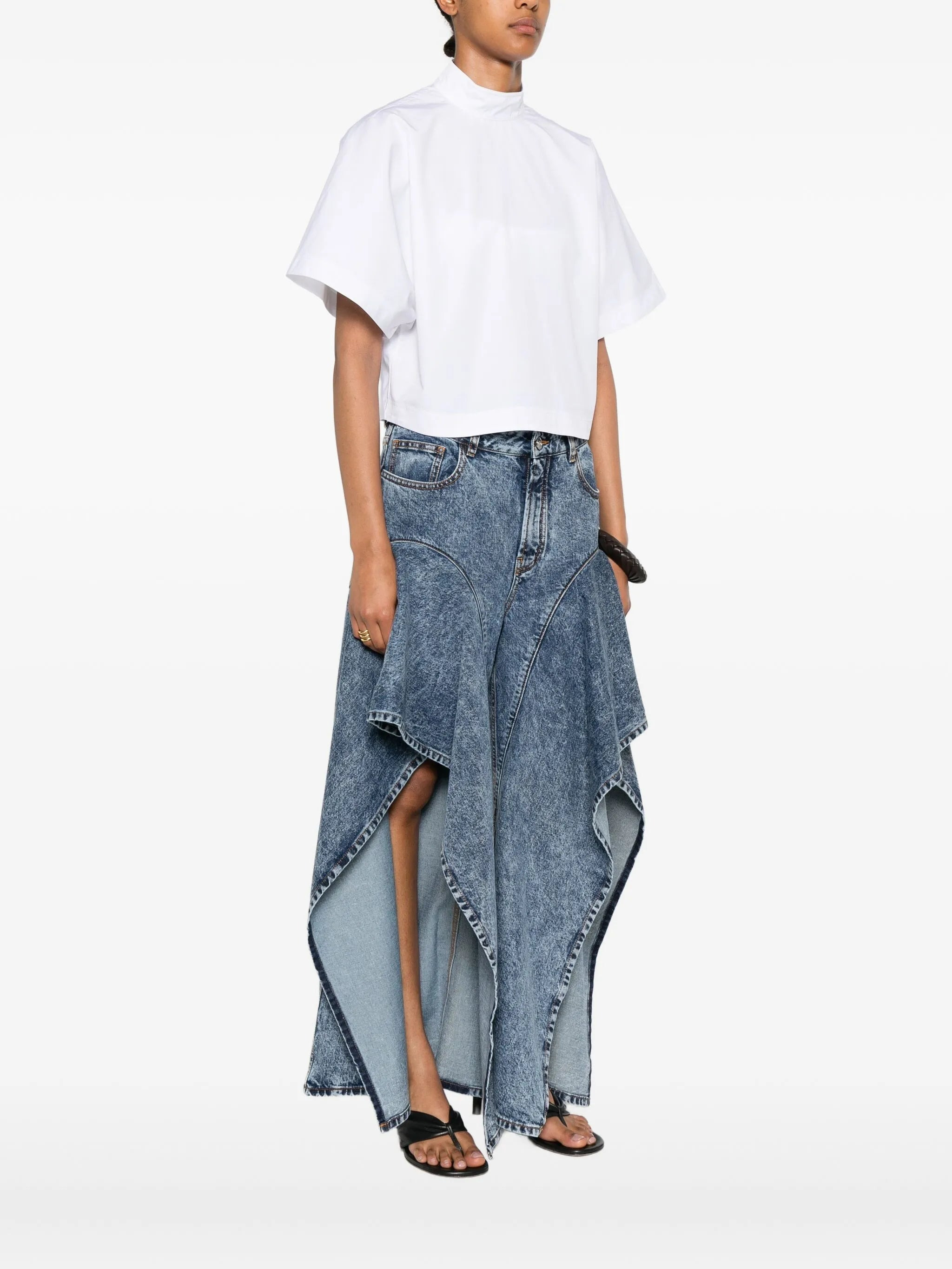 Alaïa Button-fastening Cotton Top - 4