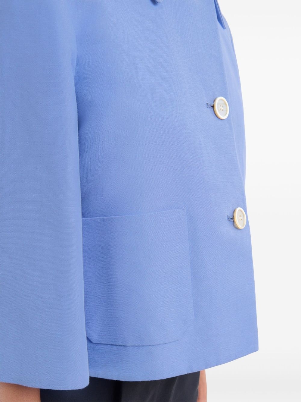 cotton cropped jacket - 6