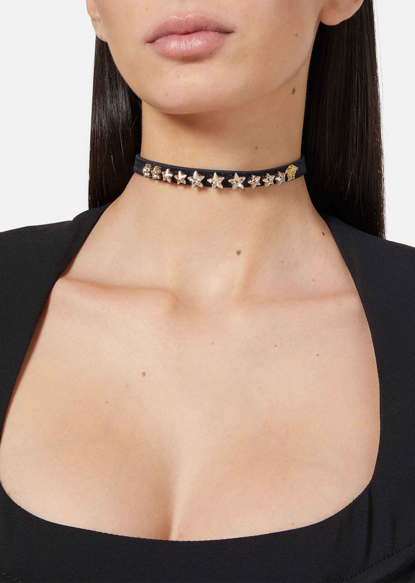 Greca Leather Choker