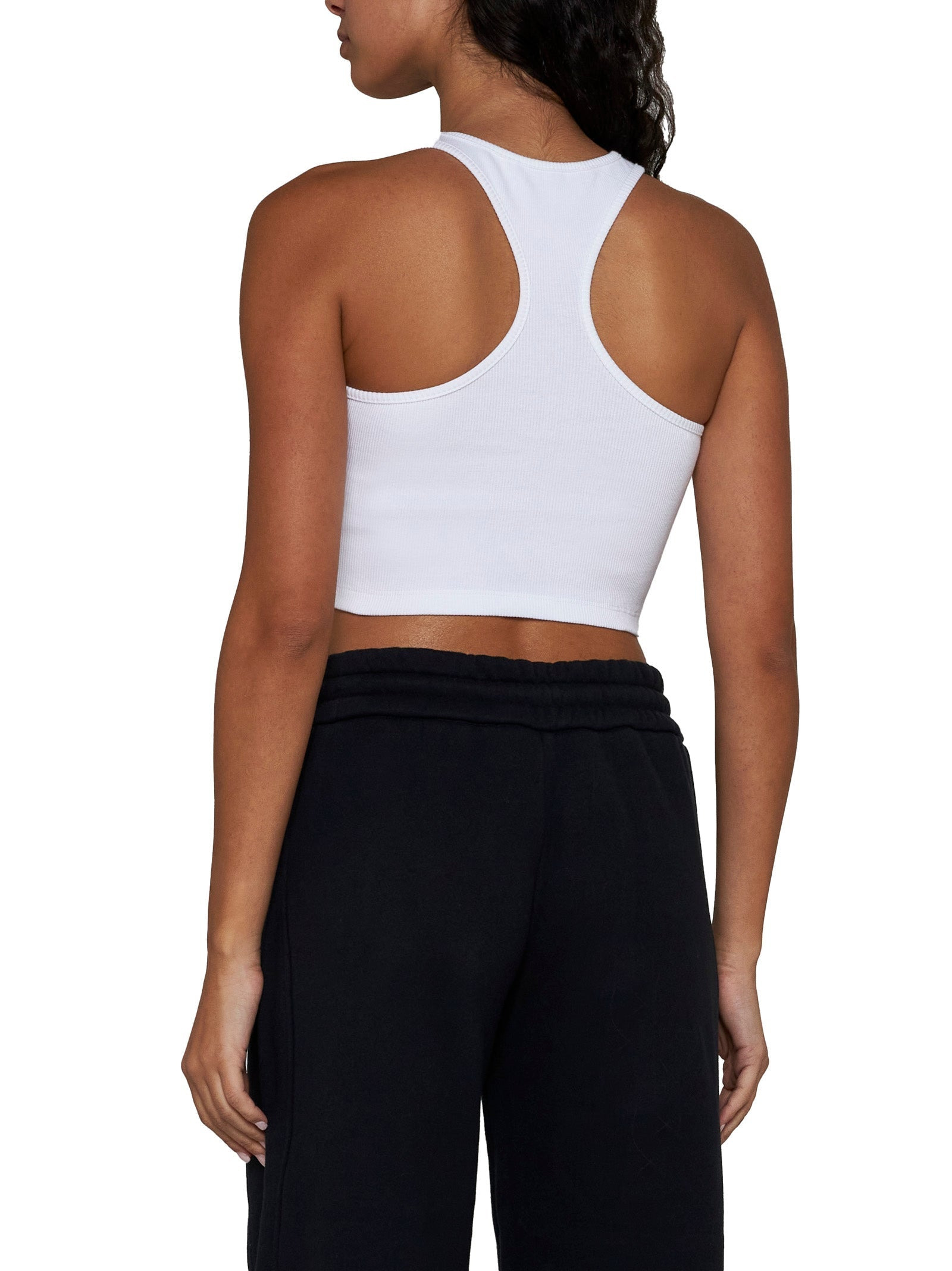 Off White Women Off Stamp Rib Rowing Top - 4